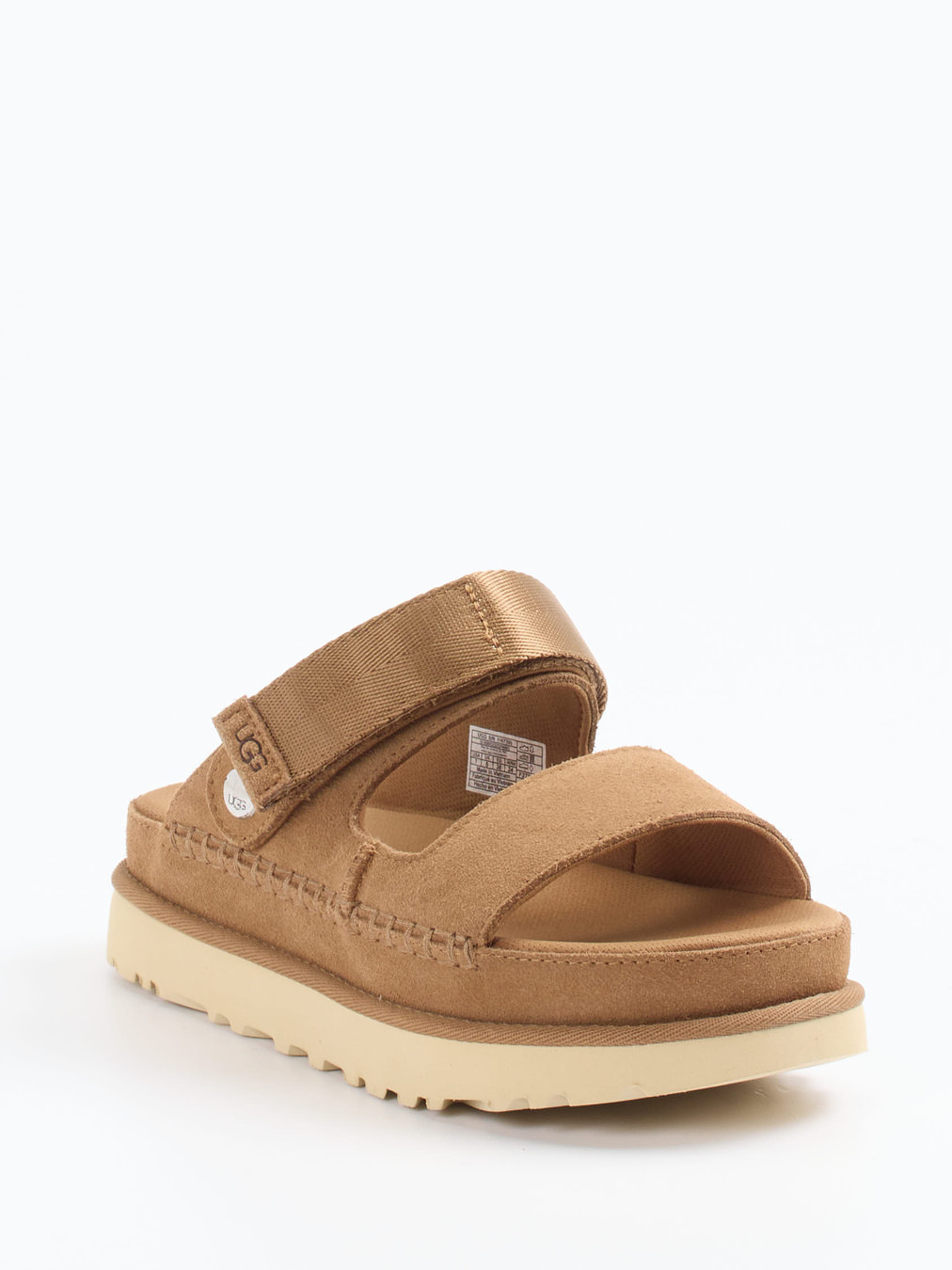 UGG – Komfort-Sandale aus Nubukleder camelbraun