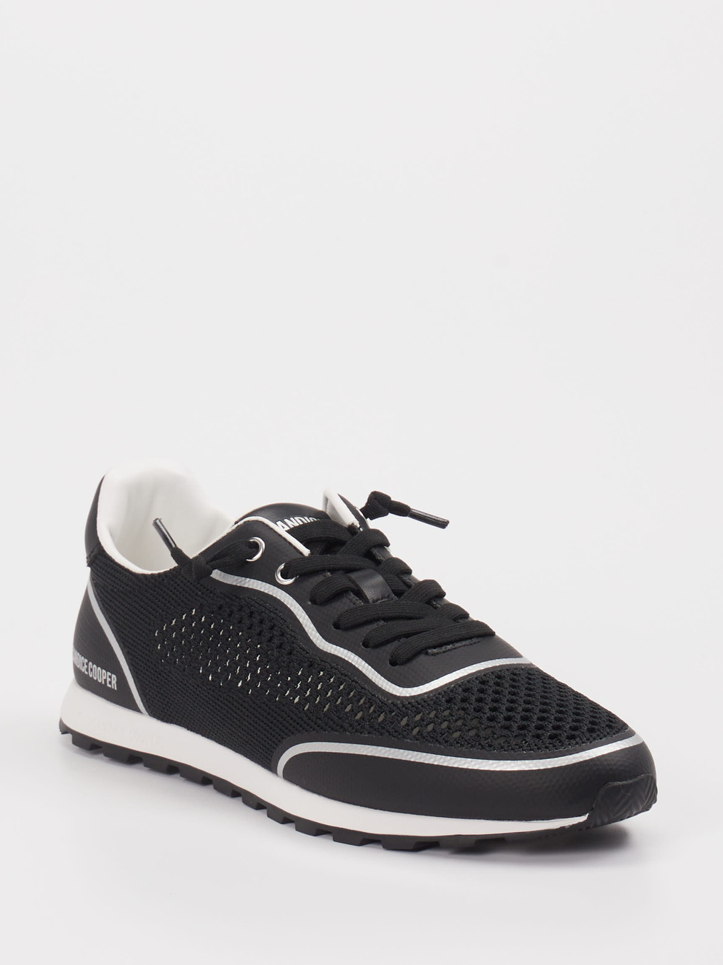 Candice Cooper – Sneaker aus Textil und Veloursleder schwarz