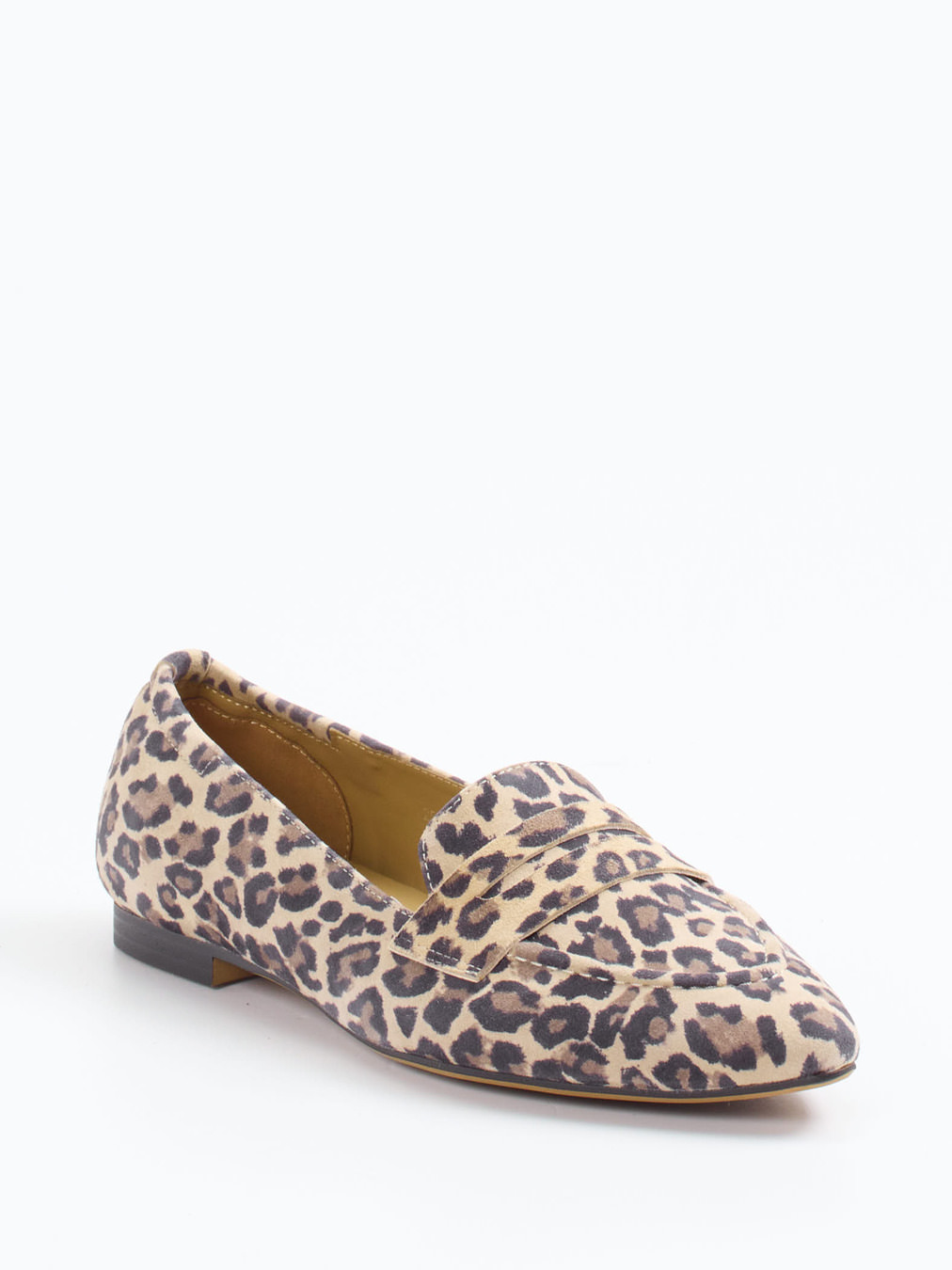 Di Lauro – Loafer aus geprägtem Leder in Leoprint