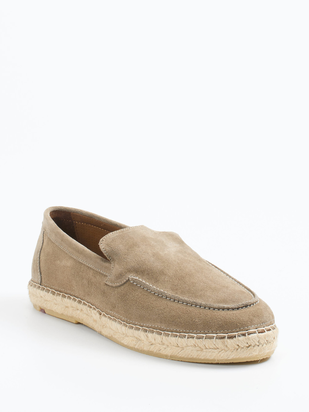 Lloyd – Espadrille-Loafer aus Veloursleder sandbeige