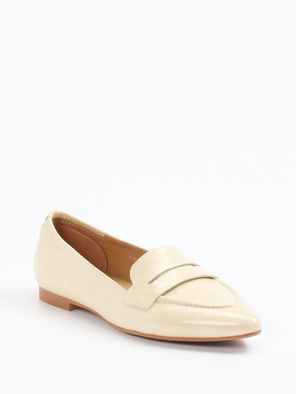 Di Lauro – Loafer aus Lackleder in Cremebeige