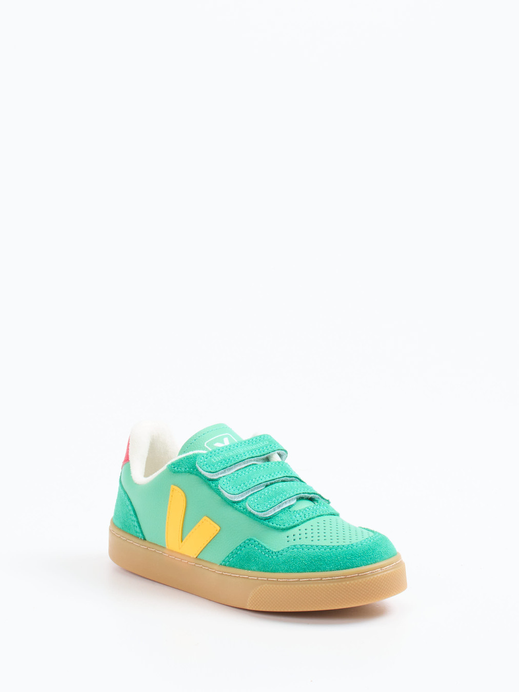 VEJA – Klett-Sneaker aus Veloursleder mintgrün
