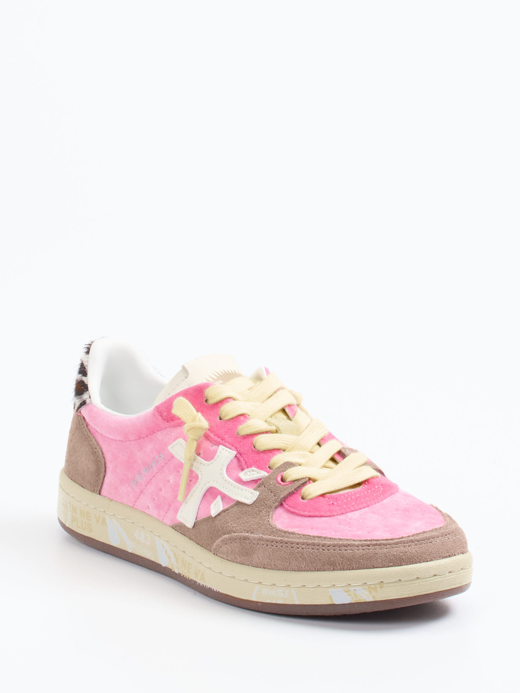 Premiata – Sneaker aus Veloursleder in Pink