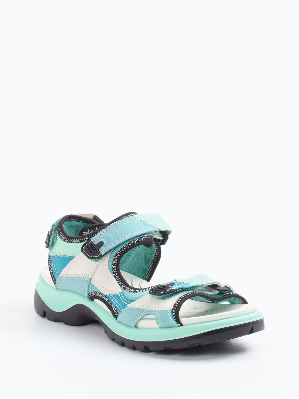 Ecco – Trekking-Sandalen aus Nubukleder mintgrün