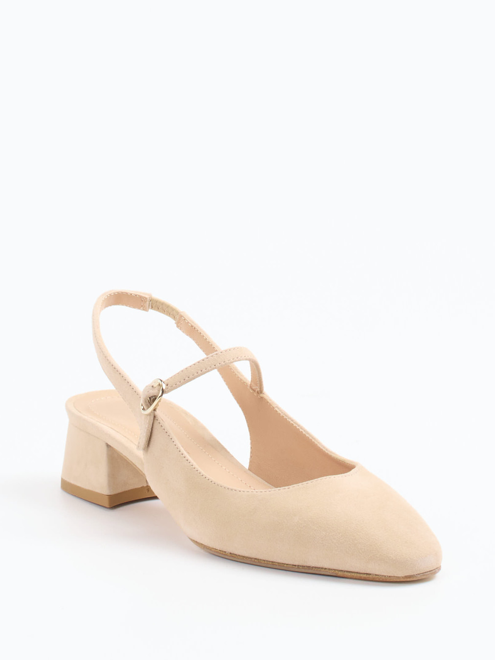 Konstantin Starke – Slingback-Pumps aus Veloursleder beige