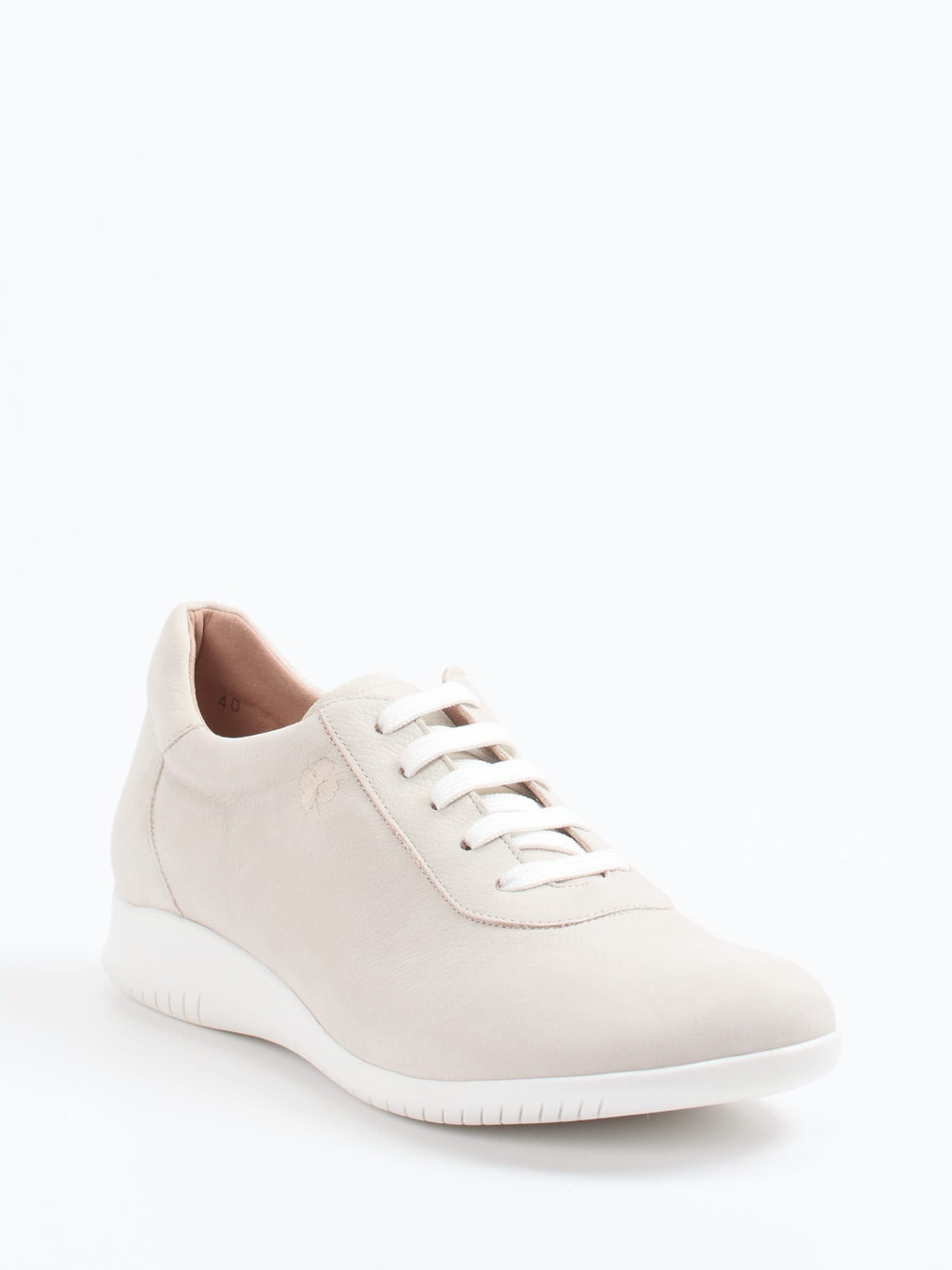Piesanto – Komfort-Sneaker aus Nubukleder beige