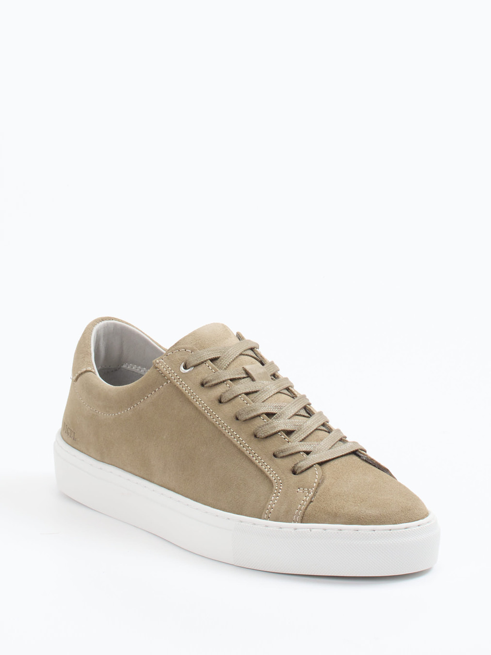 Digel – Sneaker aus Veloursleder sandbeige