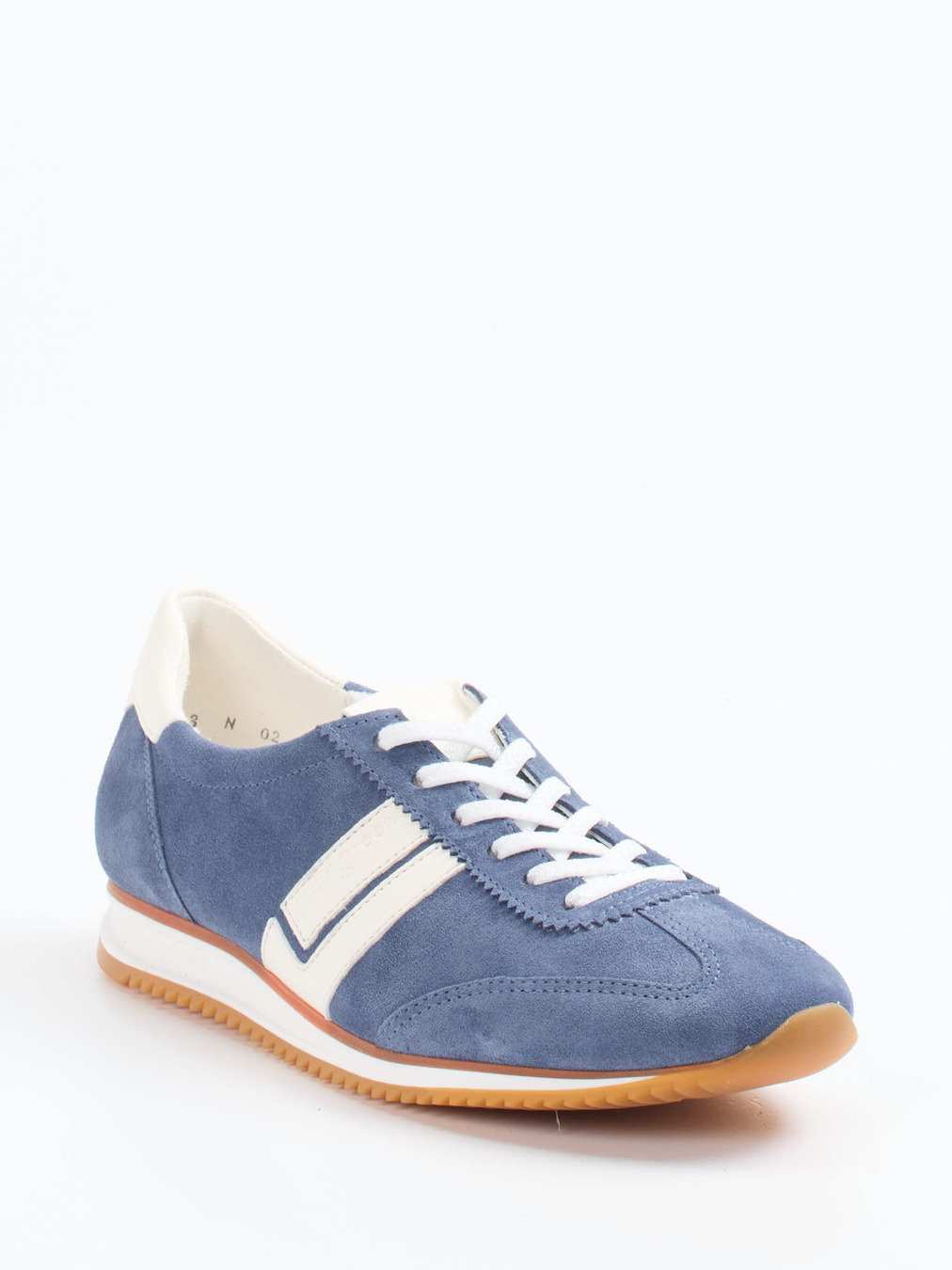 Paul Green – Sneaker aus Veloursleder Jeansblau