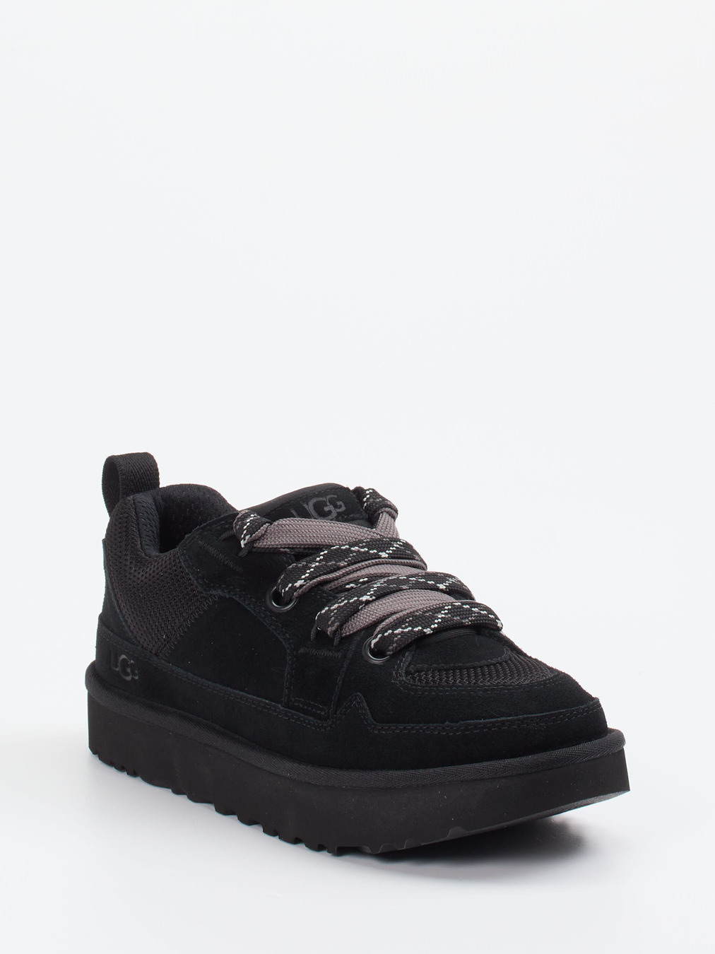 UGG – Low-Top Sneaker aus Veloursleder Schwarz