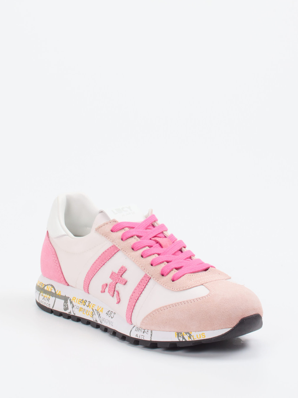 Premiata – Sneaker aus Veloursleder in Rosé