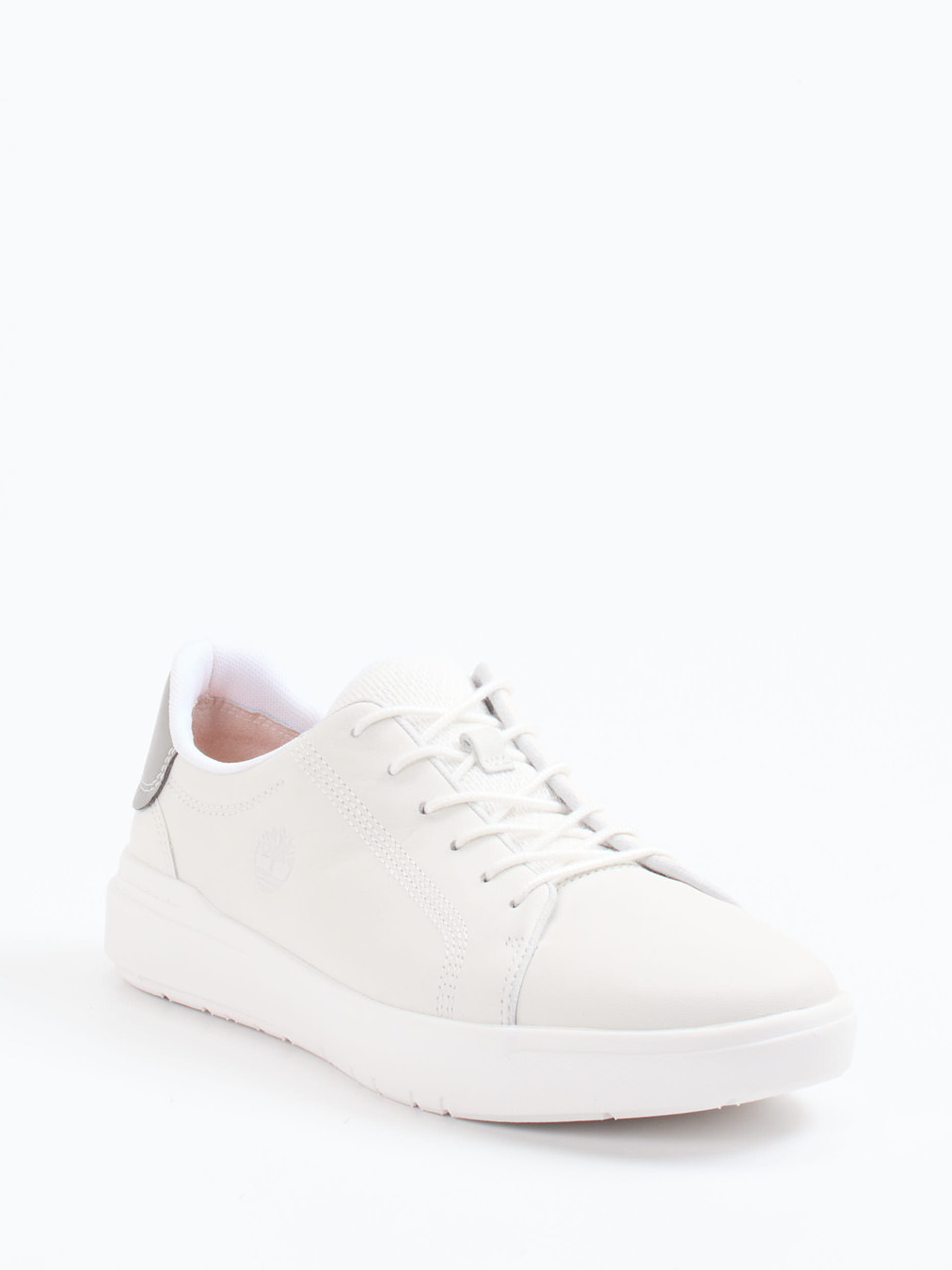 Timberland – Sneaker aus Kalbleder in Offwhite
