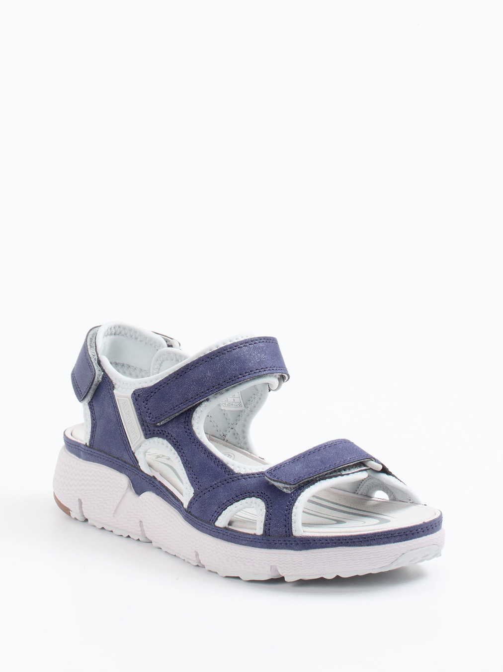 Allrounder – Trekking-Sandalen aus Veloursleder blau