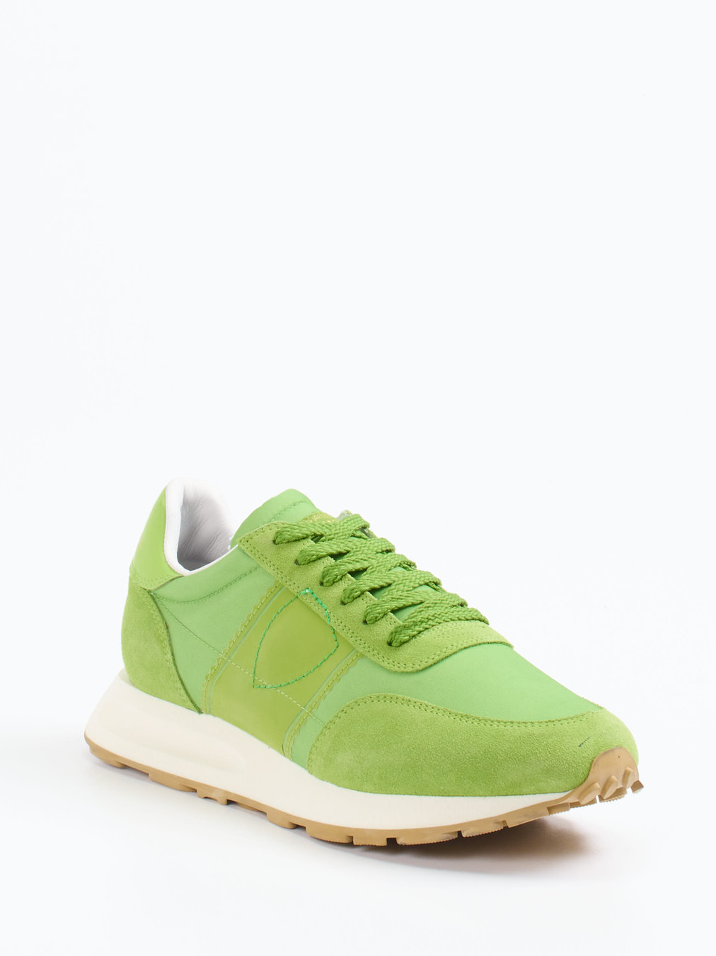 Philippe Model – Retro-Sneaker aus Veloursleder grün