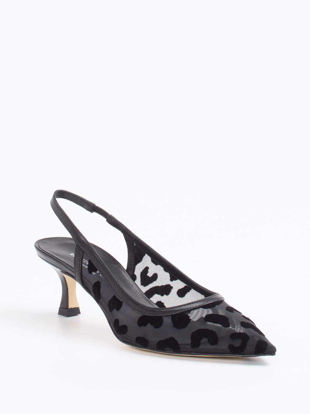 Konstantin Starke – Slingback-Pumps aus Netzspitze Schwarz