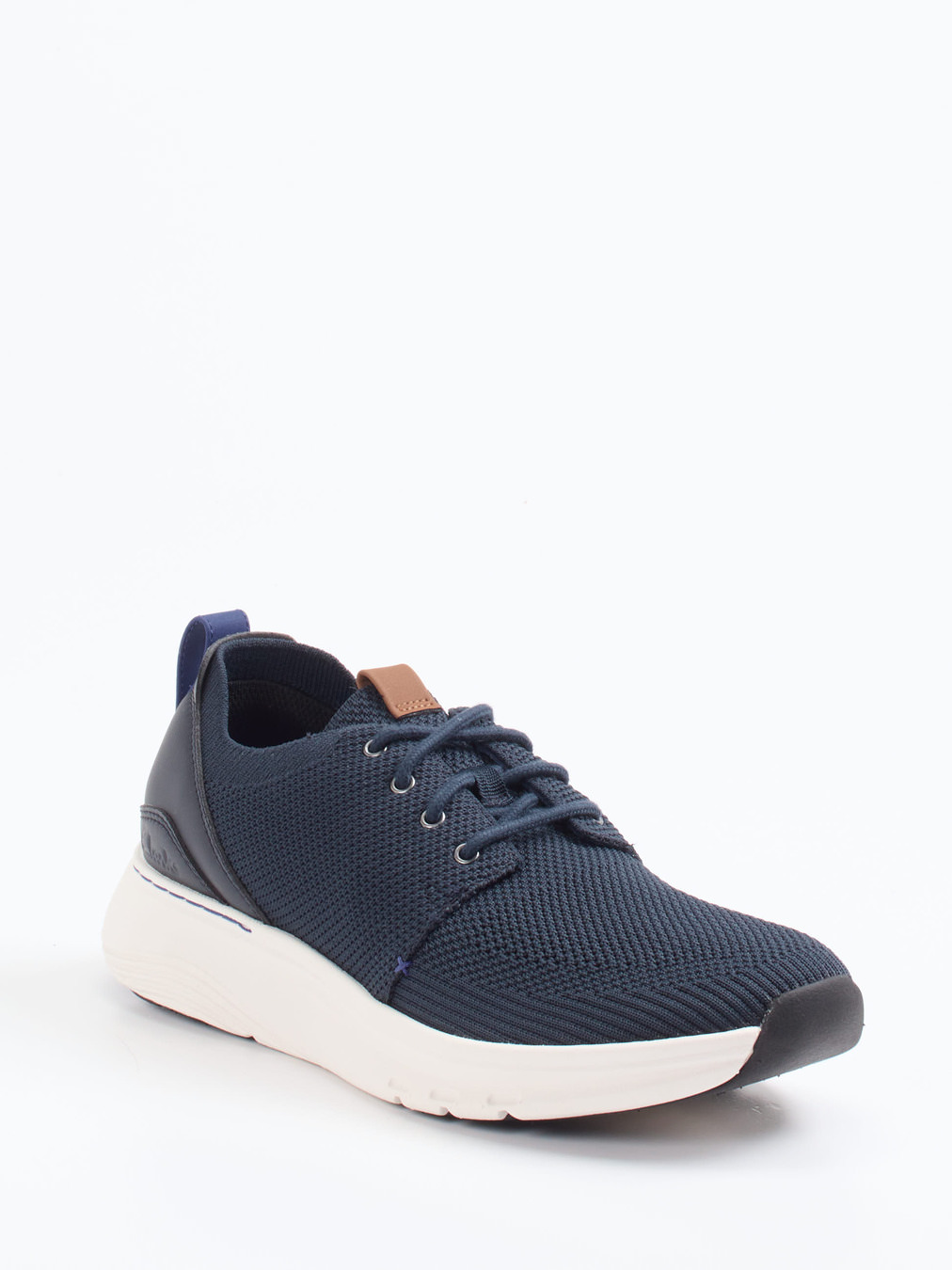 Clarks – Strick-Sneaker aus Textil in Dunkelblau