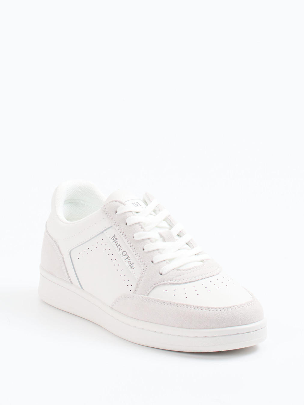 Marc O'Polo – Sneaker aus Kalbleder in Offwhite