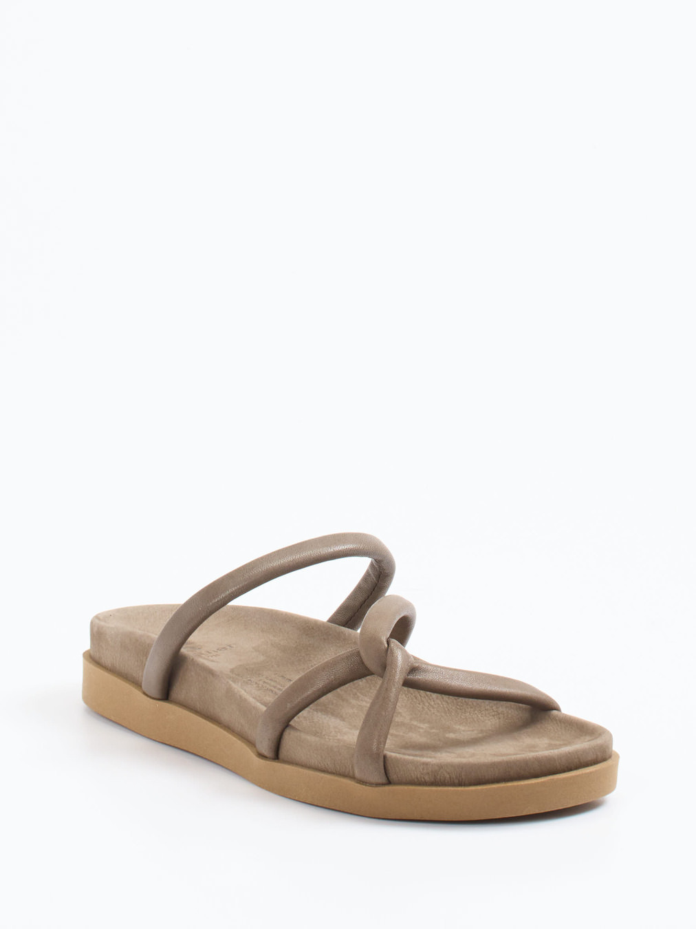 Werner – Pantolette aus Kalbleder in Taupe
