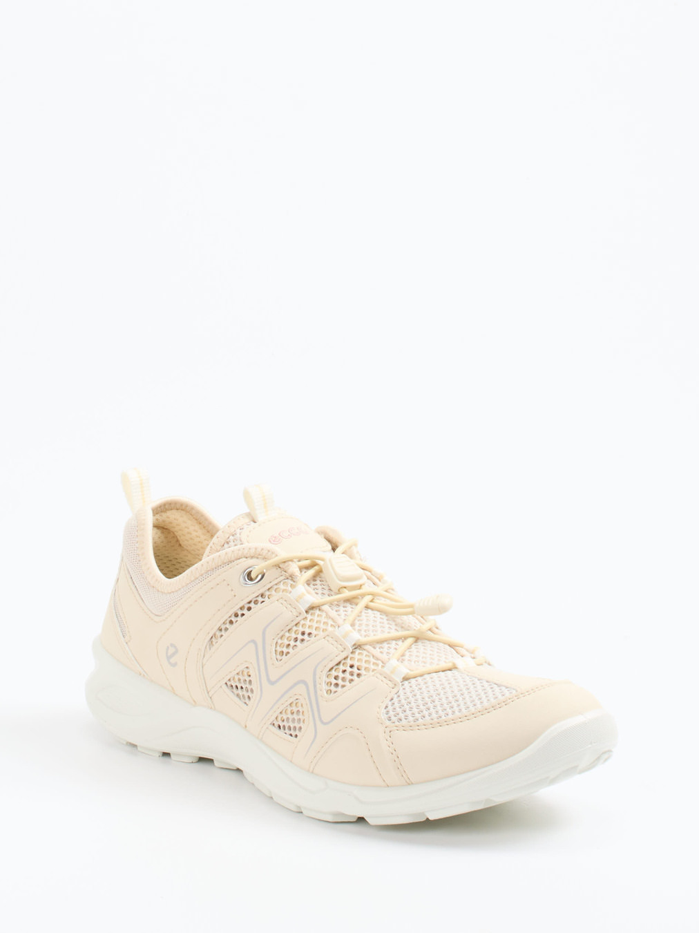 Ecco – Outdoor-Sneaker aus Mesh und Synthetik beige