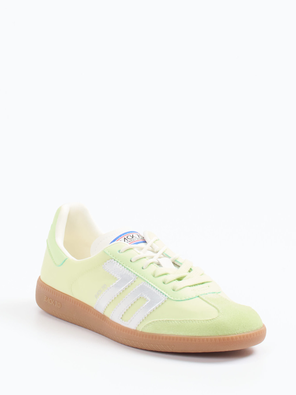 Back 70 – Retro-Sneaker aus Veloursleder und Nylon grün