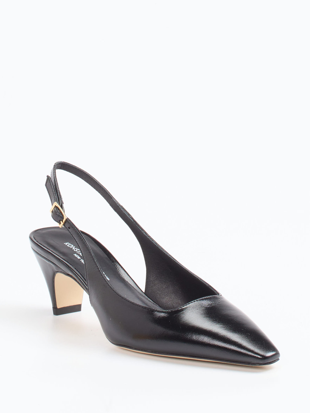 Konstantin Starke – Slingback-Pumps aus Lackleder Schwarz