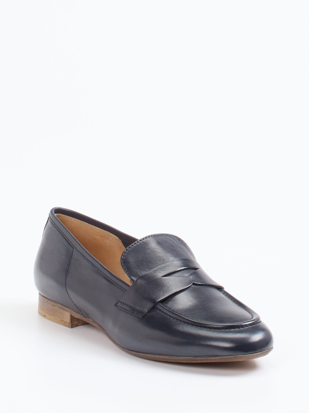 Donna Carolina – Loafer aus Kalbleder tiefdunkelblau