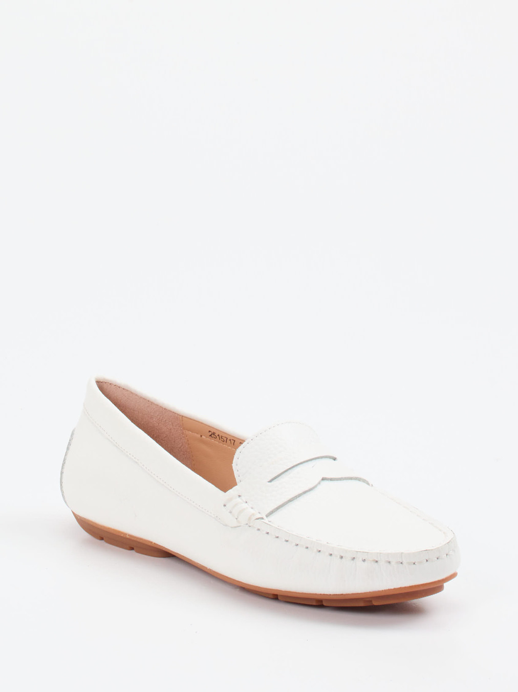 Si – Loafer aus Kalbleder in Weiß