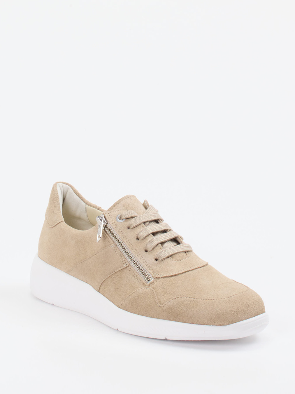 Solidus – Komfort-Sneaker aus Veloursleder beige