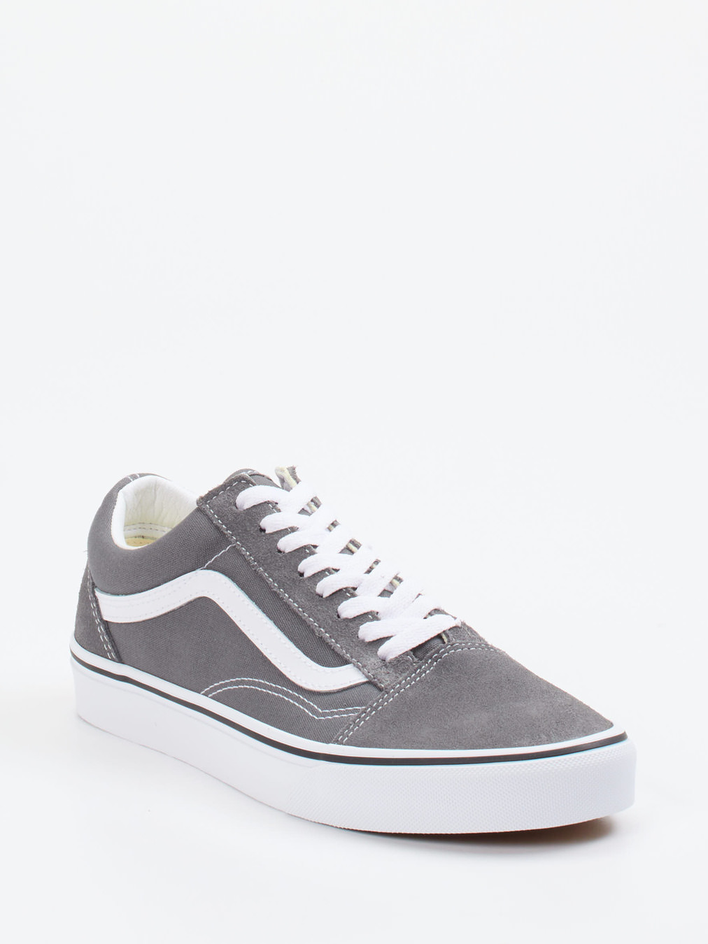 Vans – Sneaker aus Veloursleder und Canvas grau