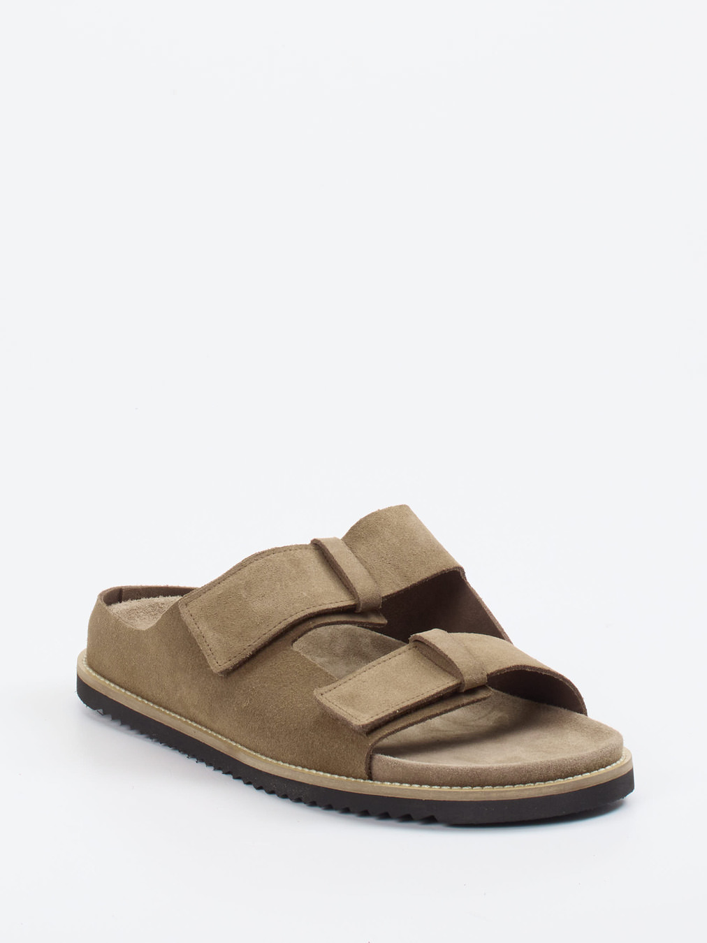 Ralph Harrison – Pantolette aus Veloursleder Sandbeige