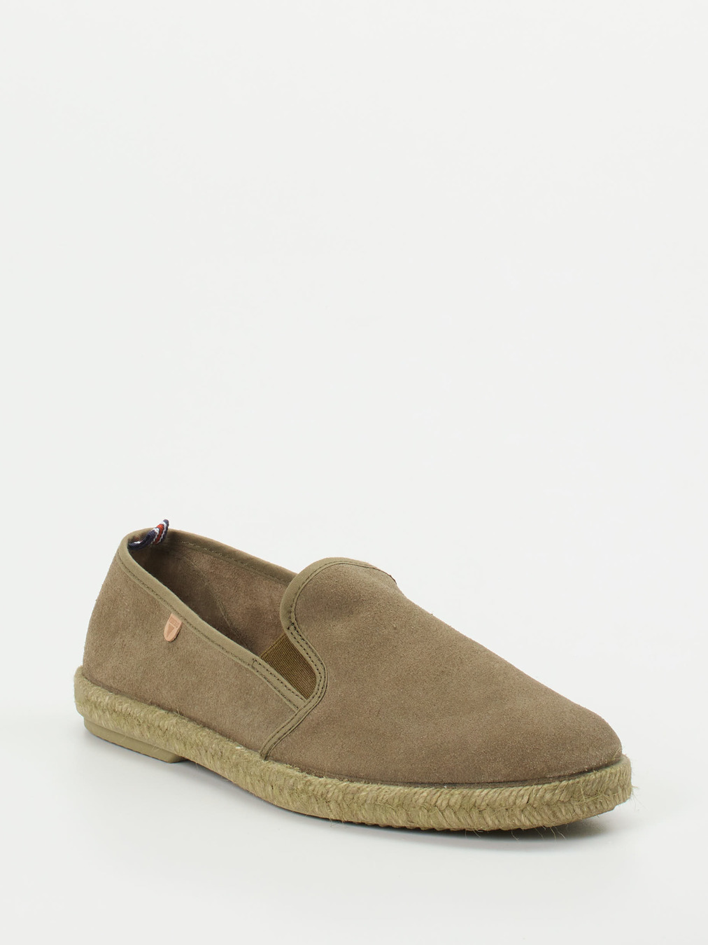 Verbenas – Espadrilles aus Veloursleder sandbraun