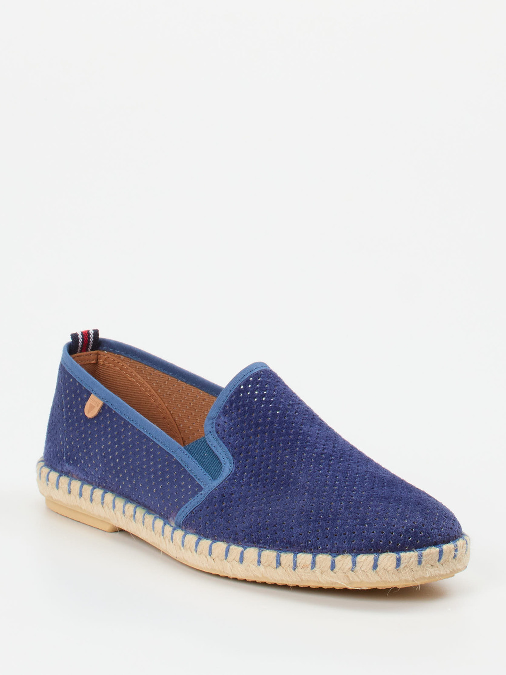 Verbenas – Espadrilles aus Leder in Jeansblau