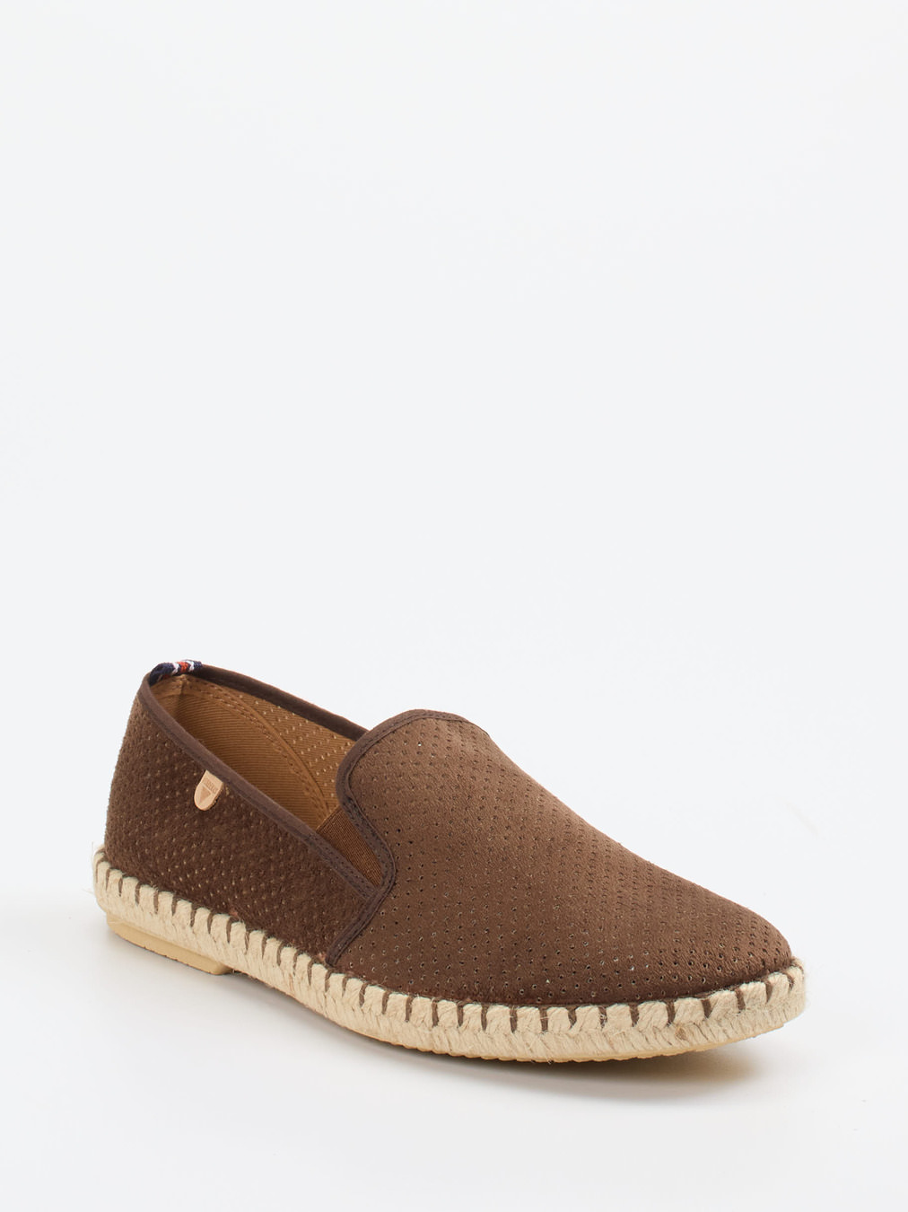 Verbenas – Espadrilles aus Veloursleder mittelbraun