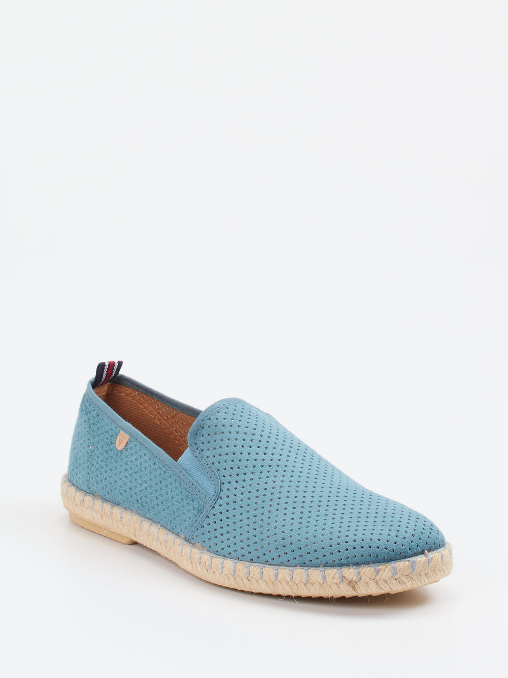Verbenas – Espadrilles aus Veloursleder in Blau