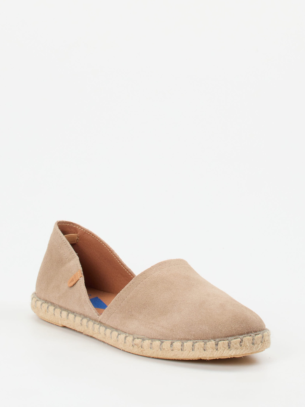 Verbenas – Espadrilles aus Veloursleder in Beige