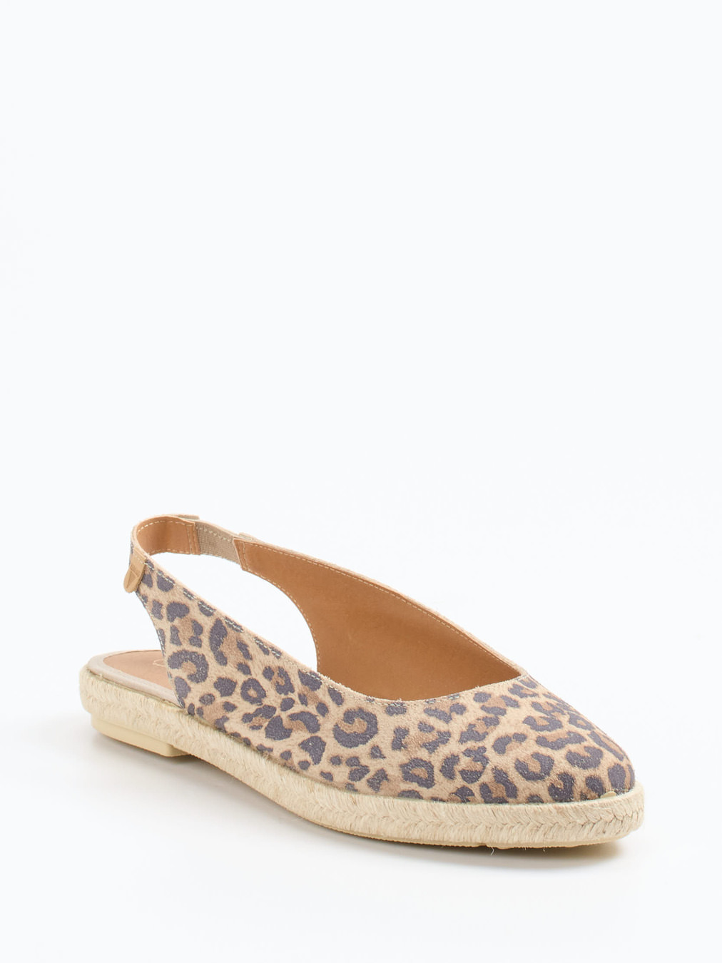 Verbenas – Espadrilles aus Veloursleder mit Leoprint