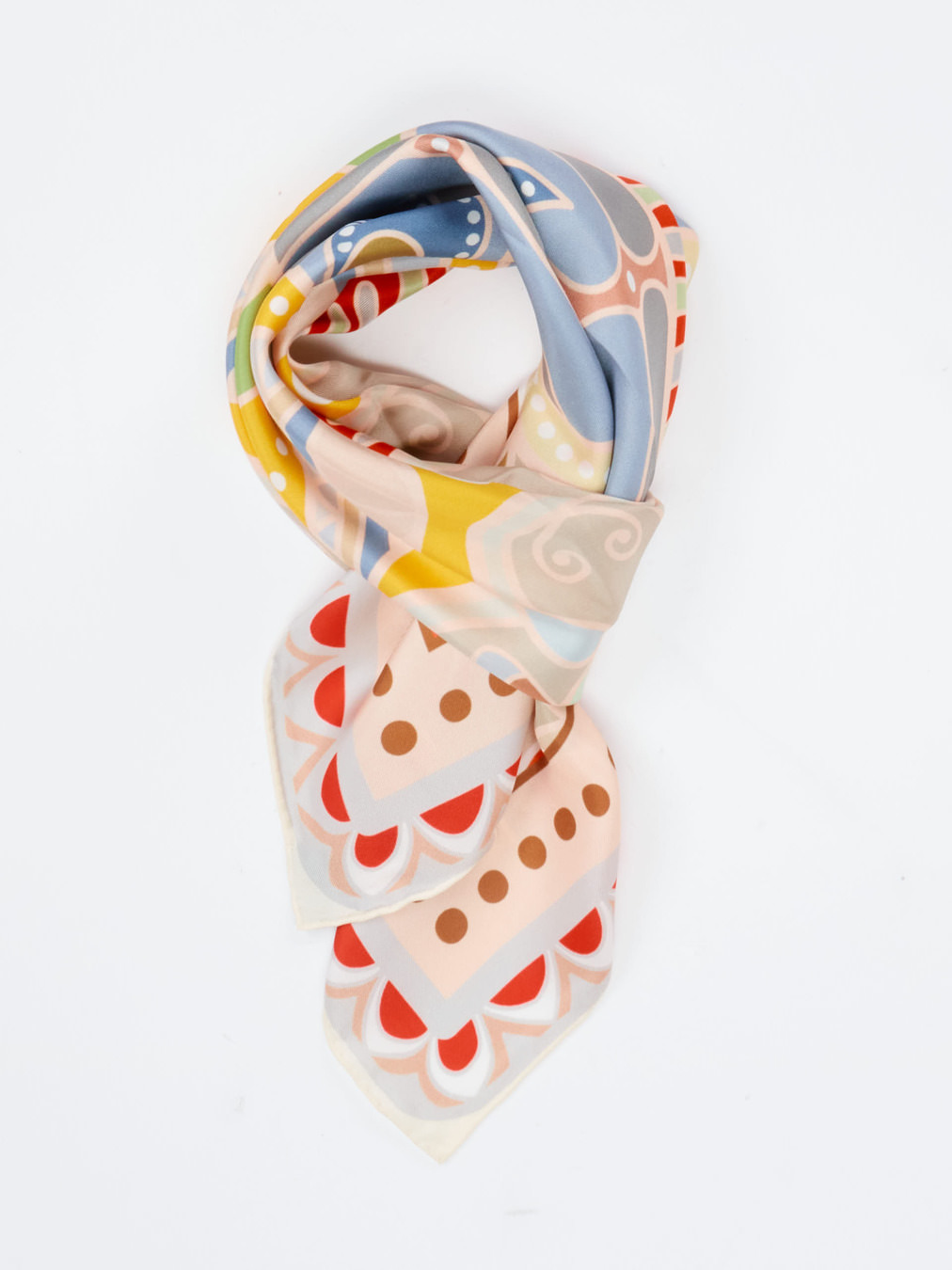 Lua Accessories – Seidentuch aus Satin in Multicolor
