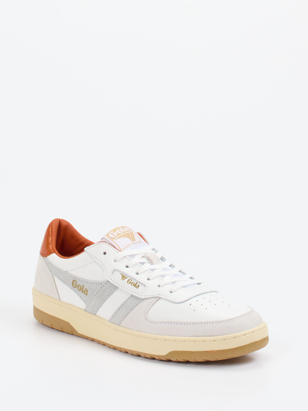 Gola – Sneaker aus Leder Offwhite Retrostil