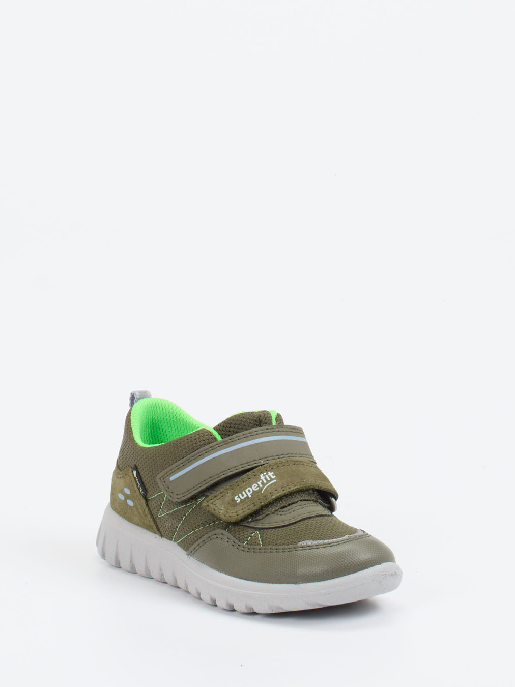 Superfit – Kindersneaker aus Synthetik in Olivgrün