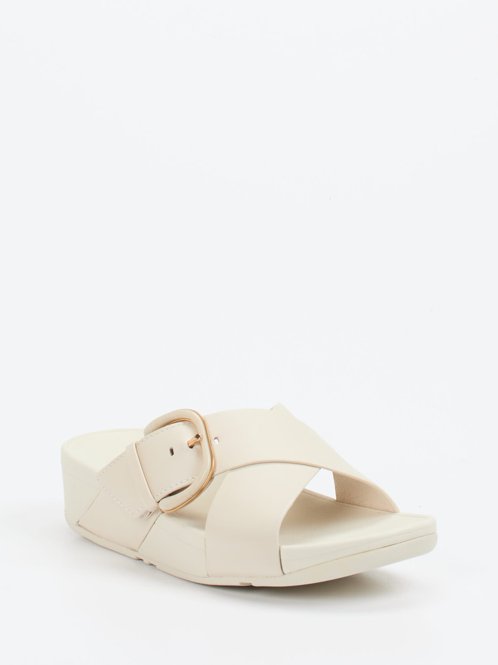 FitFlop – Pantolette aus Kalbleder in Beige
