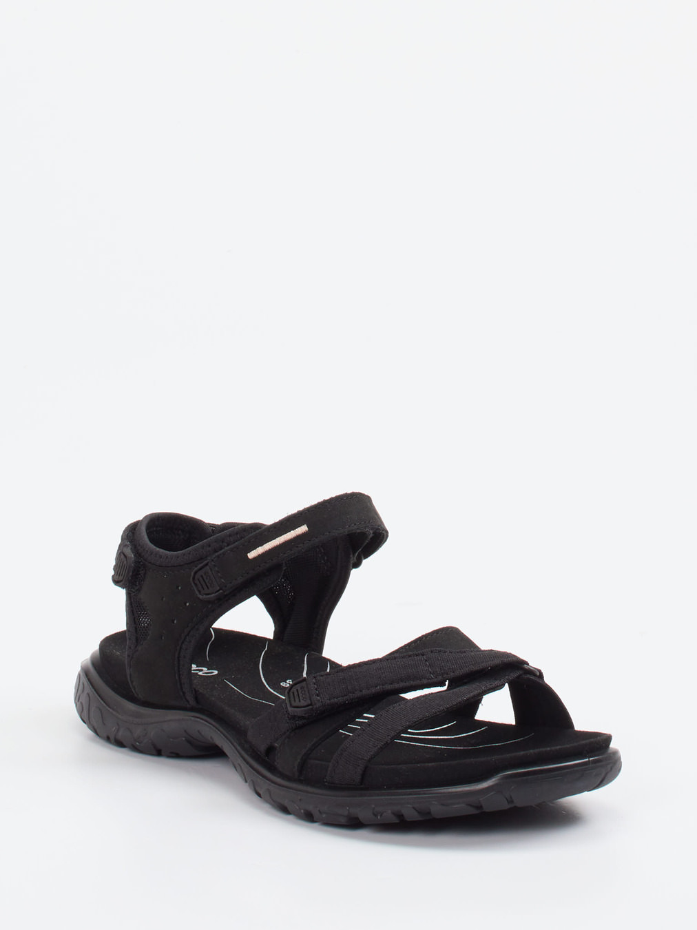 Ecco – Trekking-Sandalen aus Synthetik Schwarz