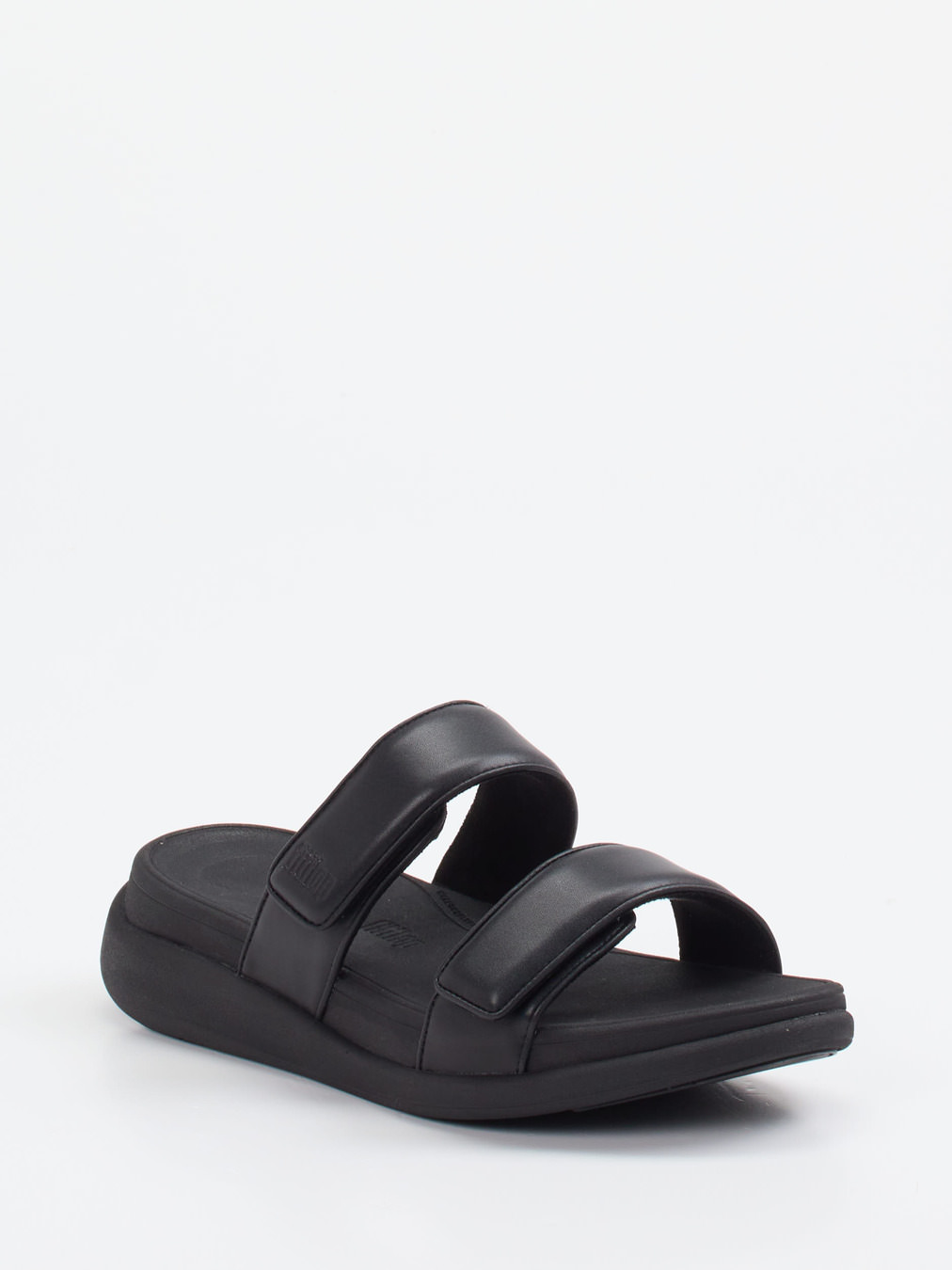 FitFlop – Pantolette aus Kalbleder schwarz