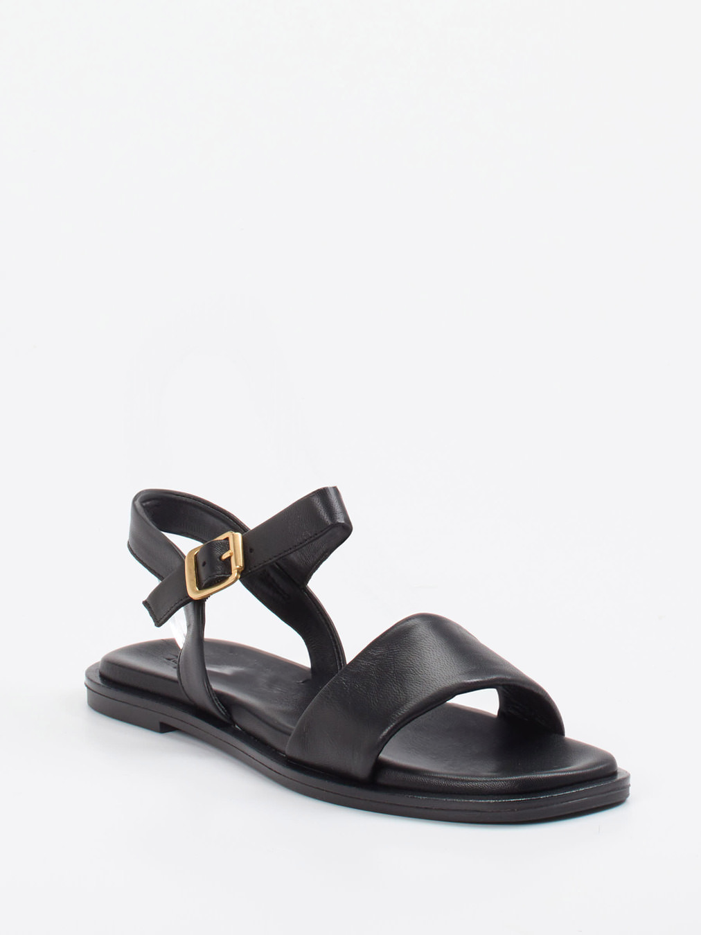 Marc O'Polo – Riemensandalen aus Lammleder Schwarz