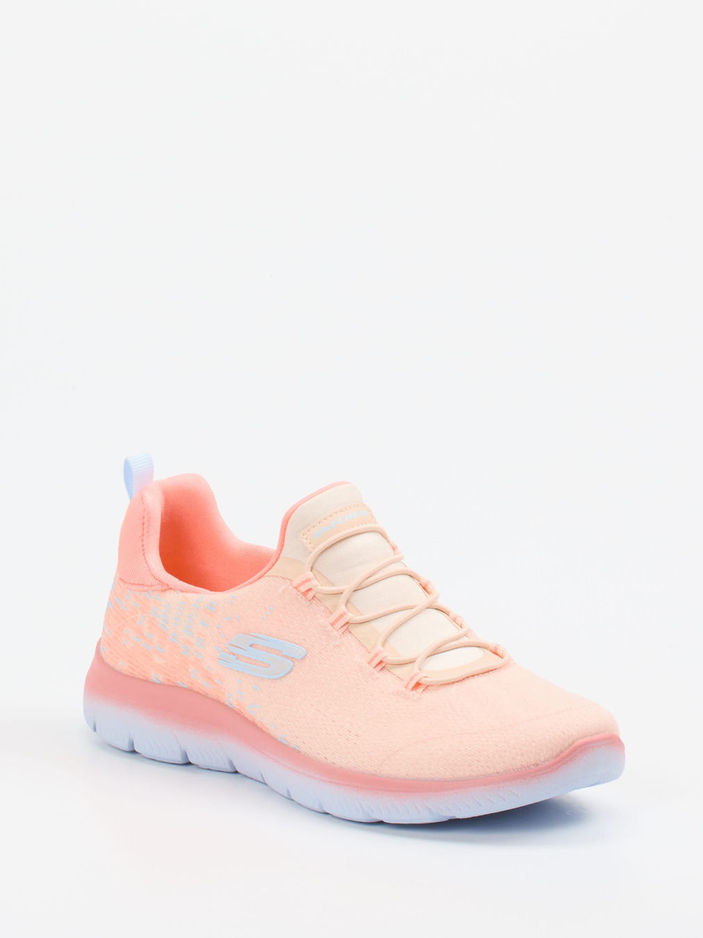 Skechers – Sneaker aus Textil in Pfirsichrosa
