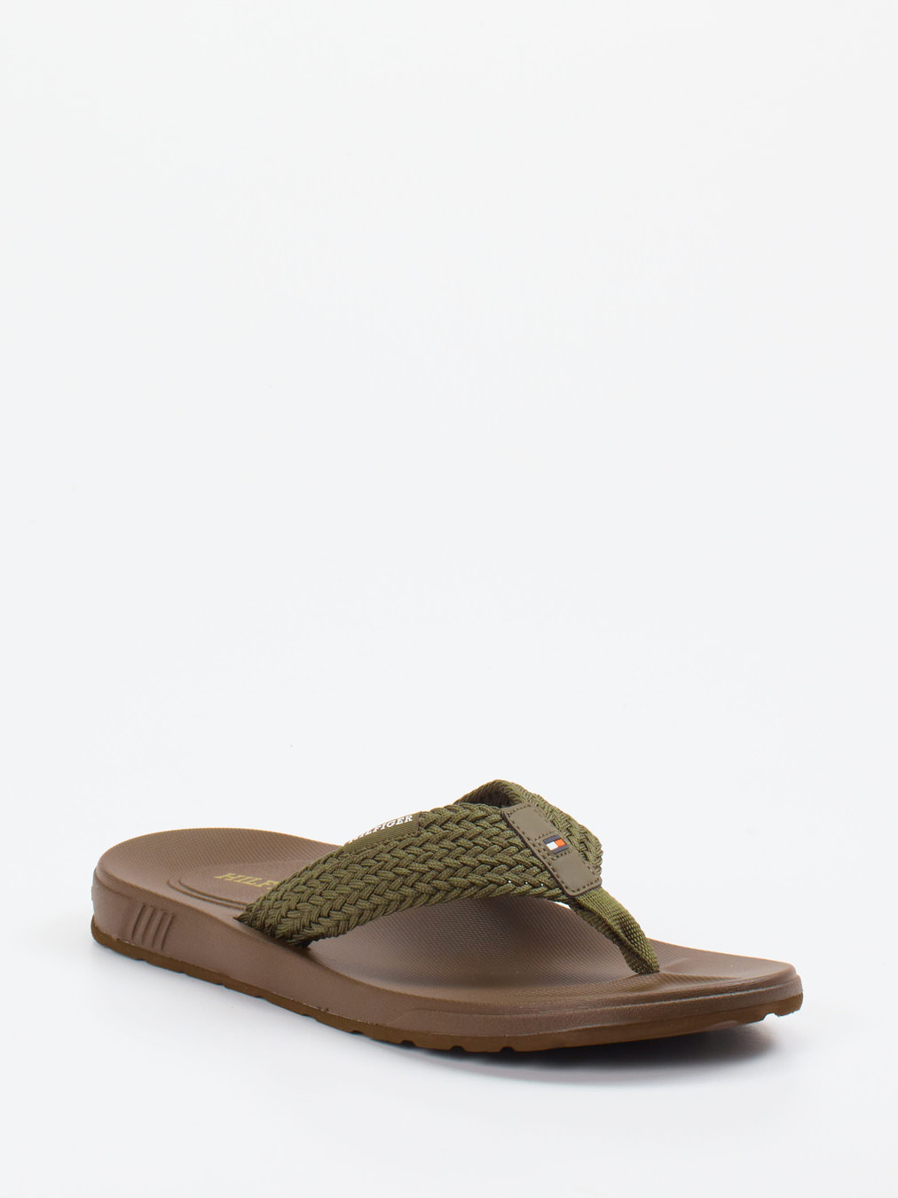 Tommy Hilfiger – Zehentrenner aus geflochtenem Textil