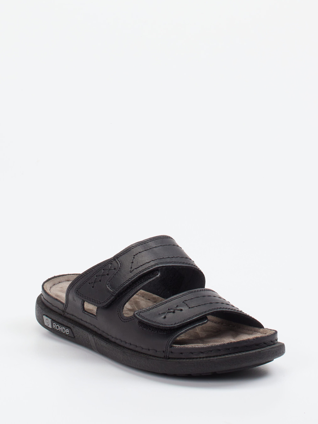 Rohde – Pantolette aus Nubukleder schwarz