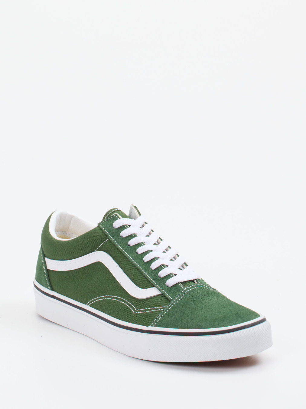 Vans – Sneaker aus Canvas und Wildleder waldgrün