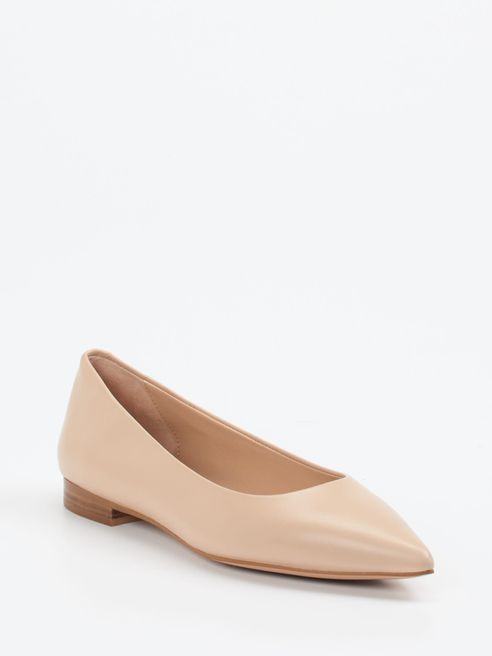 Andrea Puccini – Spitzballerinas aus Lammleder beige