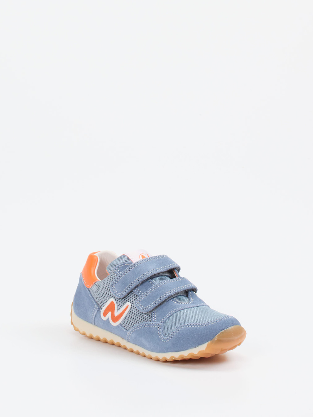 Naturino – Klett-Sneaker aus Veloursleder jeansblau