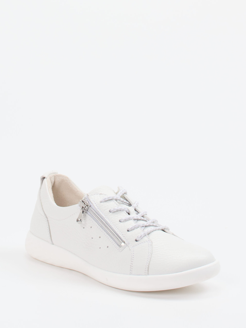 Waldläufer – Komfort-Sneaker aus Kalbleder Offwhite