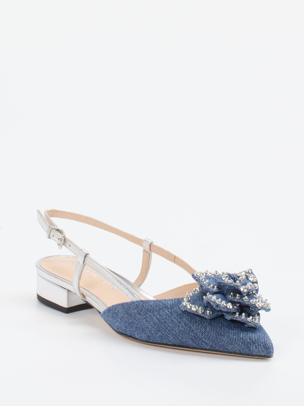 Konstantin Starke – Slingback-Ballerinas aus Denim
